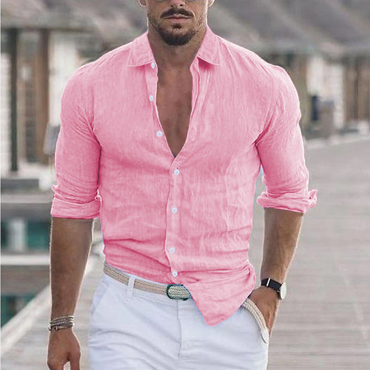Herren Premium Hemd mit Echoarchivrnem Slim-Fit Schnitt und hautfreundlicher Textur Echoarchiv