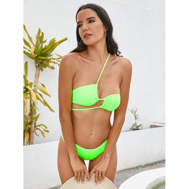 Damen Triangel-Bikini mit asymmetrischem Schnitt und raffiniertem Detail Echo Archiv