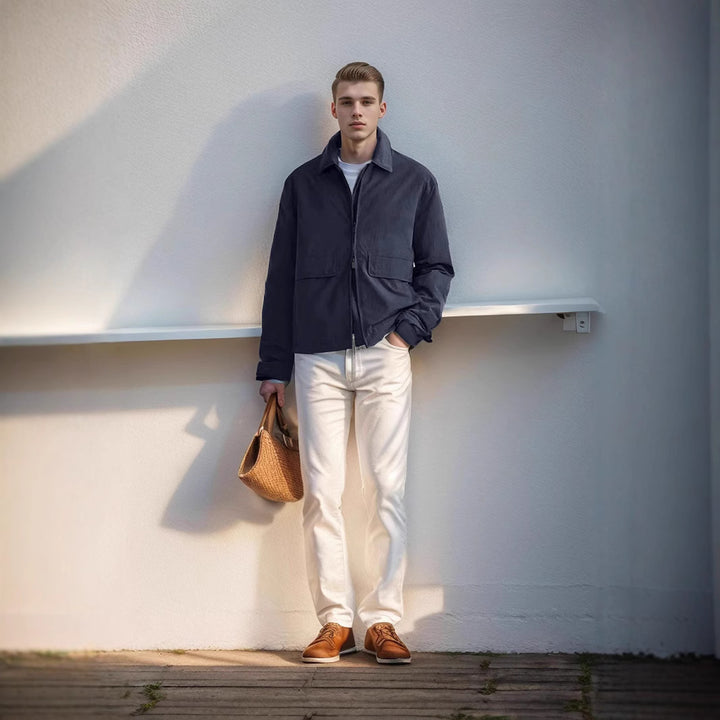 Herren leichte Freizeitjacke mit praktischen Taschen Echoarchiv
