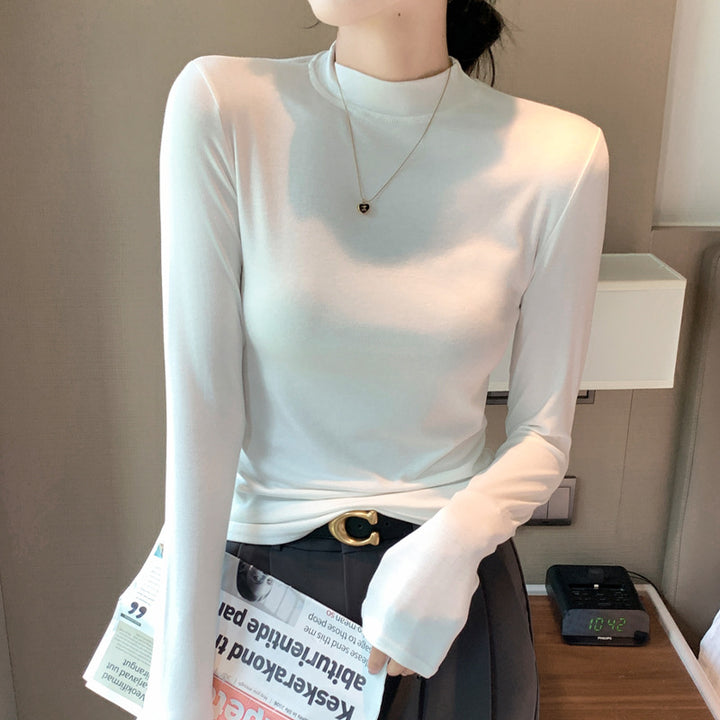 Damen Elegantes Langarmshirt mit hochgeschlossenem Kragen Echo Archiv