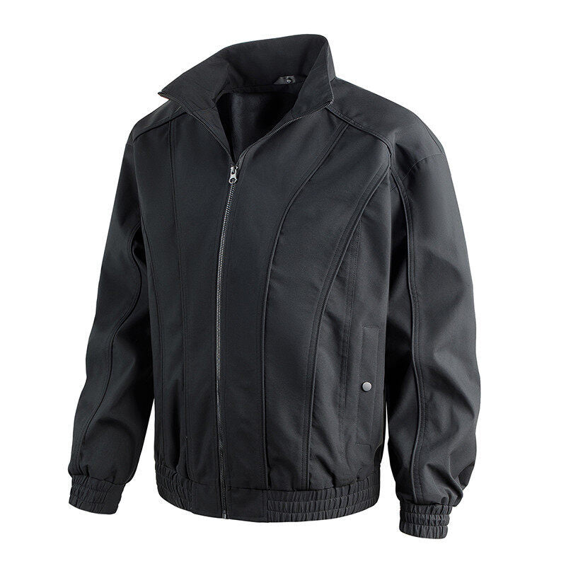 Herren Freizeitjacke mit hochschließendem Kragen und elastischem Bund Echoarchiv