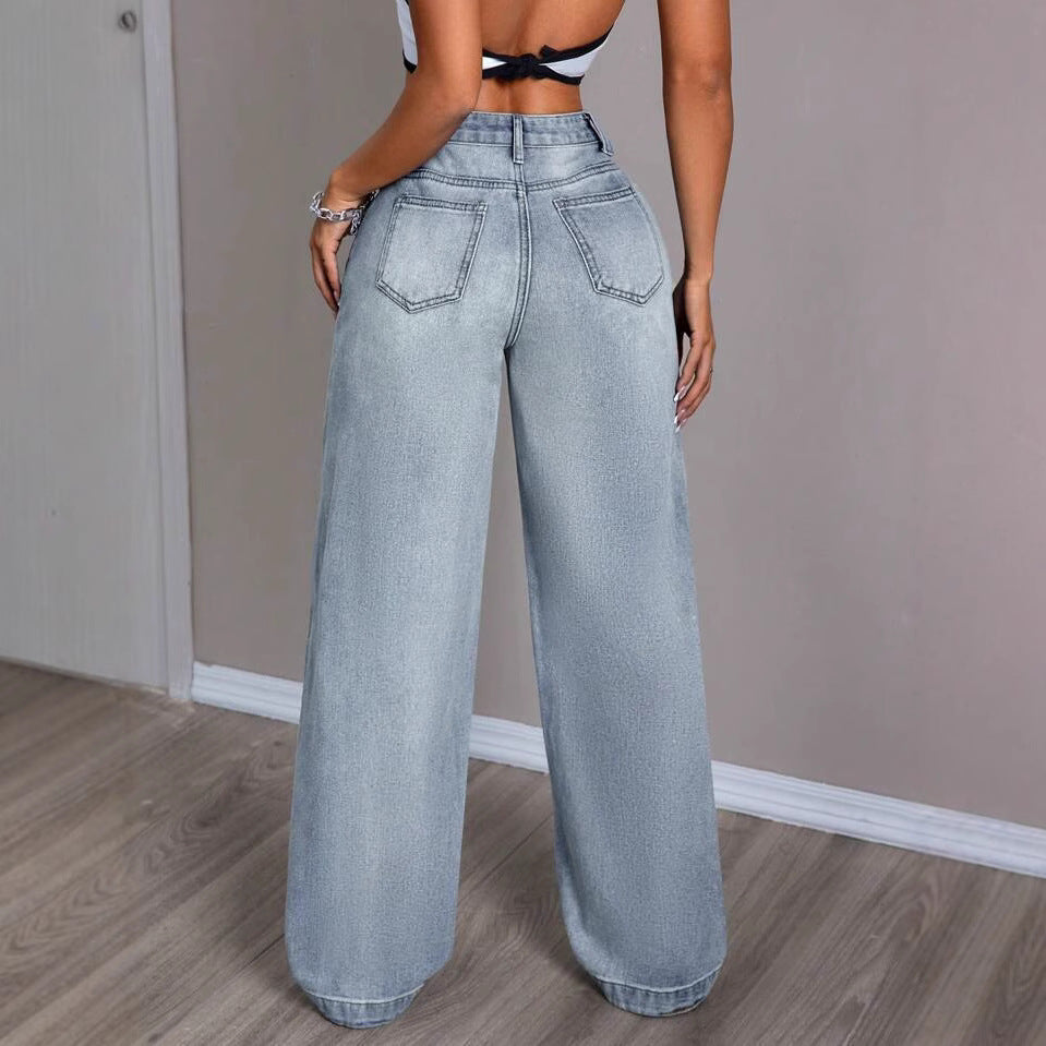 Damen Weite JEchoarchivnshose im Vintage-Stil Echoarchiv