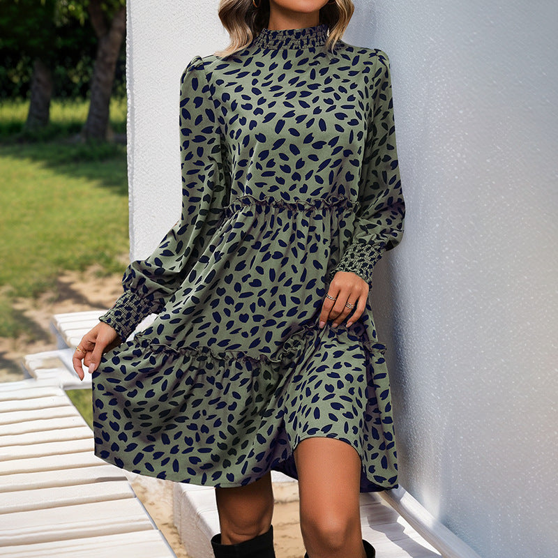 Damen Fließendes Kleid mit Rüschendetails Echo Archiv