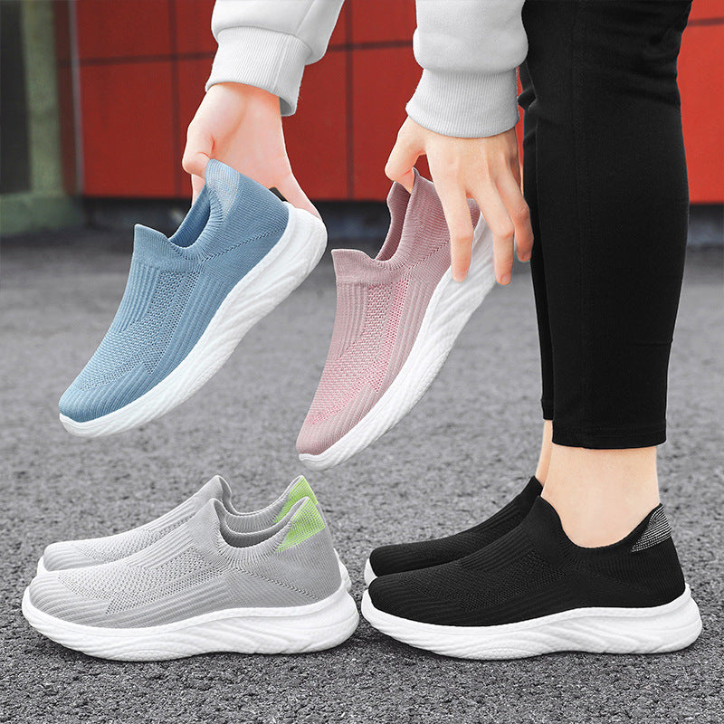 Damen nan nahtloser Strick-Sockensneaker mit extragel dämpfender Wave-EVA-Sohle Echo Archiv