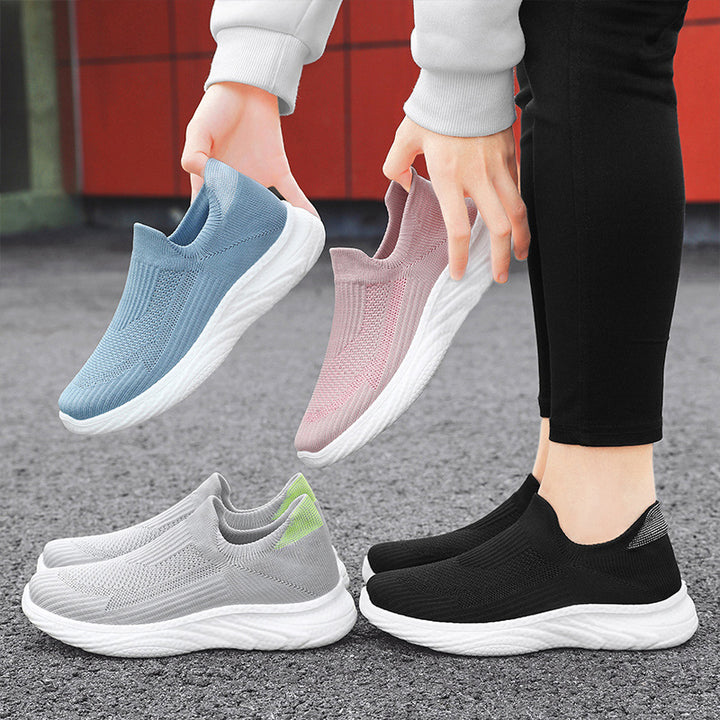 Damen nan nahtloser Strick-Sockensneaker mit extragel dämpfender Wave-EVA-Sohle Echo Archiv