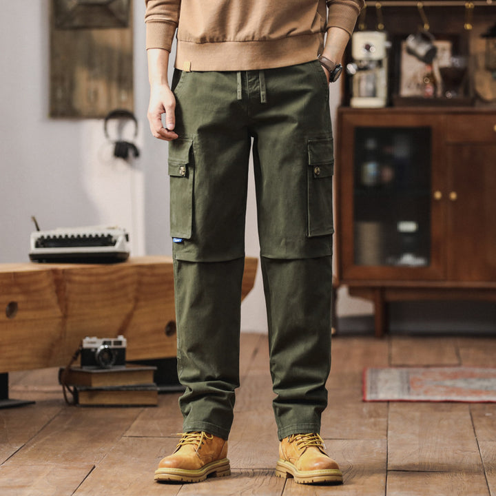 Herren Cargohose im Workwear‑Look mit verstärkten Kniepaneelen und Kordelbund Echo Archiv
