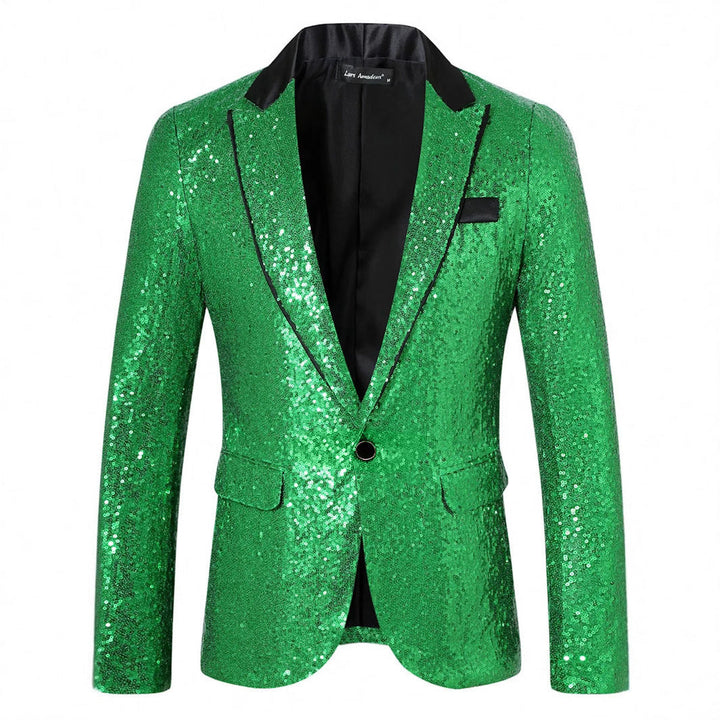 Herren Glamouröser Paillettenblazer Echoarchiv