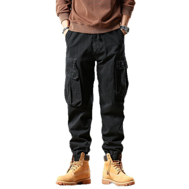 Herren Robuste Baumwoll-Cargohose mit elastischem Saum und Multifachtaschen Echo Archiv