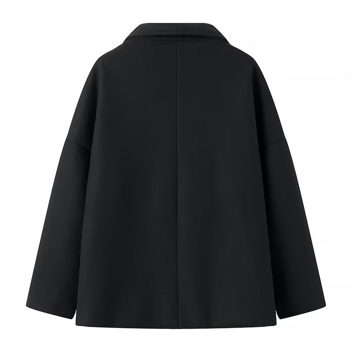 Damen Kurzmantel im Oversize‑Cut mit Doppelreiher und weitem Umschlagkragen Echo Archiv