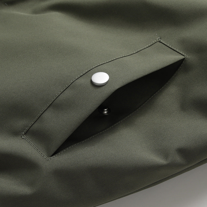 Herren lässige Bomberjacke mit praktischen Taschen Echoarchiv