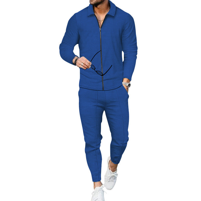 Herren atmungsaktives Sportset mit Reißverschluss und elastischem Bund Echoarchiv