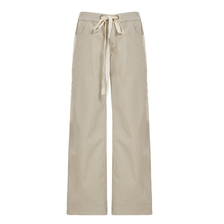 Damen nan weite Highwaist Cargo-Schlaghose mit Tunnelzug, Mehrfachtaschen und legerer Silhouette Echo Archiv