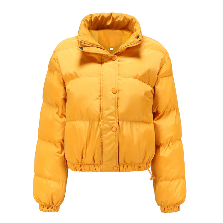 Damen nan kurze gesteppte Winterjacke mit Stehkragen und Kordelzug Echo Archiv