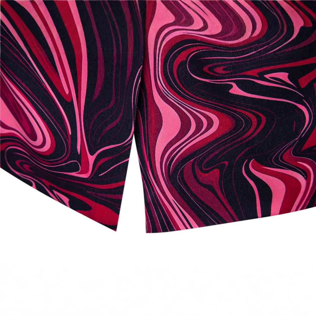 Herren Zweiteiliges Statement-Sakko und Anzughose mit psychedelischem Swirl-Print Echo Archiv