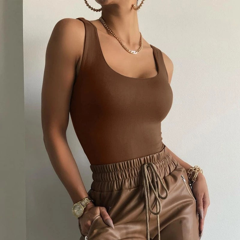 Damen Elegantes ärmelloses Stretch-Top Echo Archiv