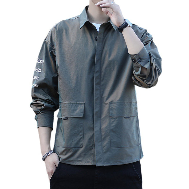 Herren leichte Utility-Jacke mit praktischen Taschen Echoarchiv