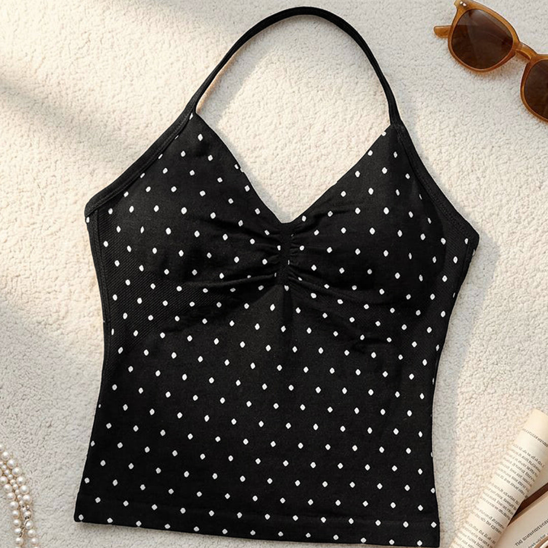 Damen Polka Dots Freizeit-Top Echo Archiv