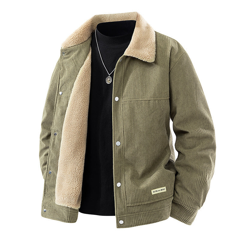Herren Warme Cordjacke Echo Archiv