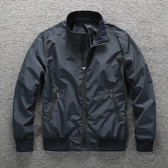 Herren Leichter Windbreaker-Blouson mit Stehkragen Echoarchiv