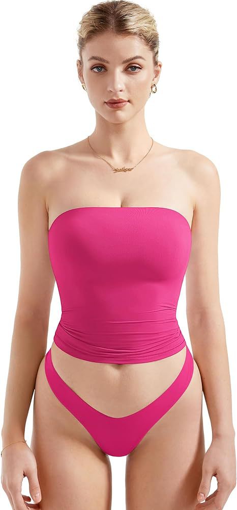 Damen Bandeau Bikini-Set mit modischem High-Waist-Schnitt Echo Archiv
