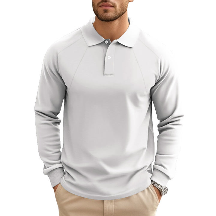 Herren Langarm Polohemd mit sportlichem Schnitt und atmungsaktiver Technologie Echoarchiv