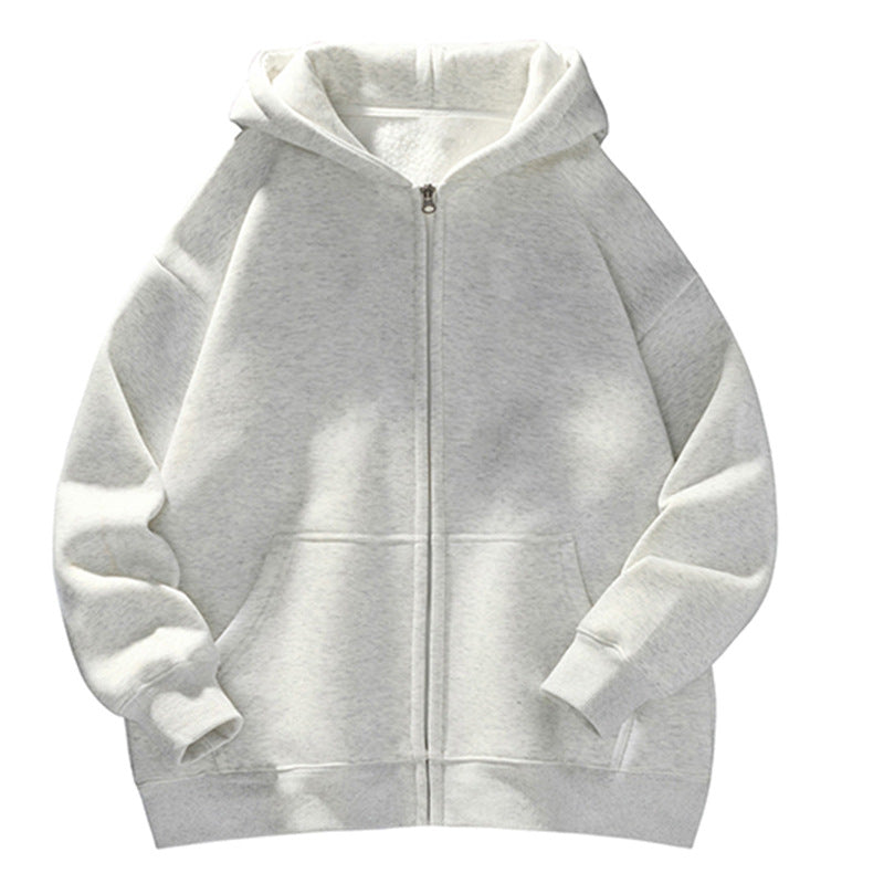 Unisex Oversize-Kapuzenjacke mit durchgehendem Reißverschluss, Teddyfutter und Känguru-Taschen Echo Archiv