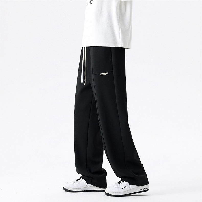 Damen Lounge-Hose mit weitem Bein, elastischem Bund & Seitentaschen Echoarchiv