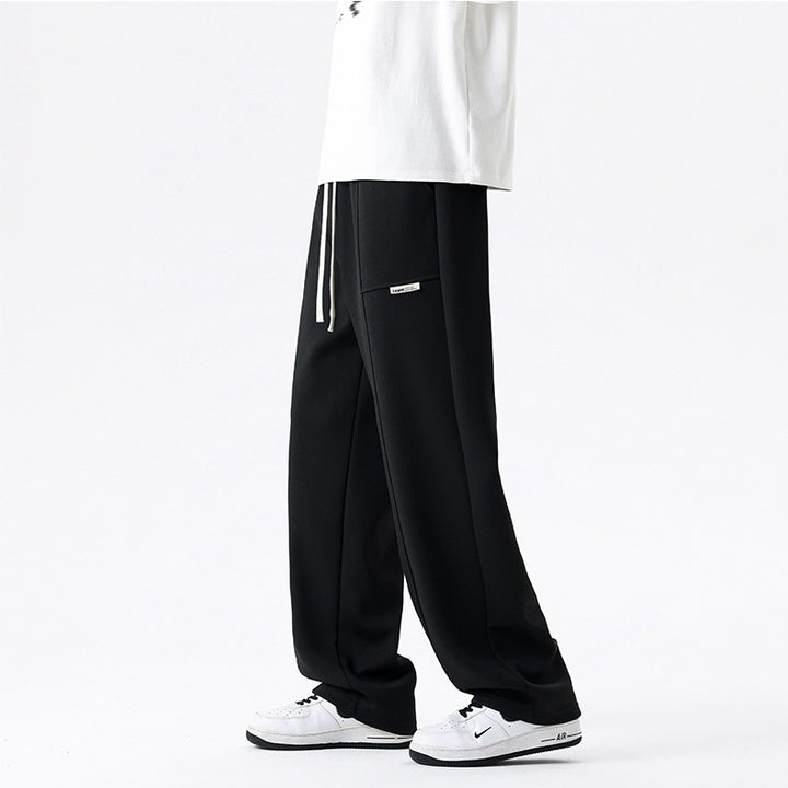 Damen Lounge-Hose mit weitem Bein, elastischem Bund & Seitentaschen Echoarchiv
