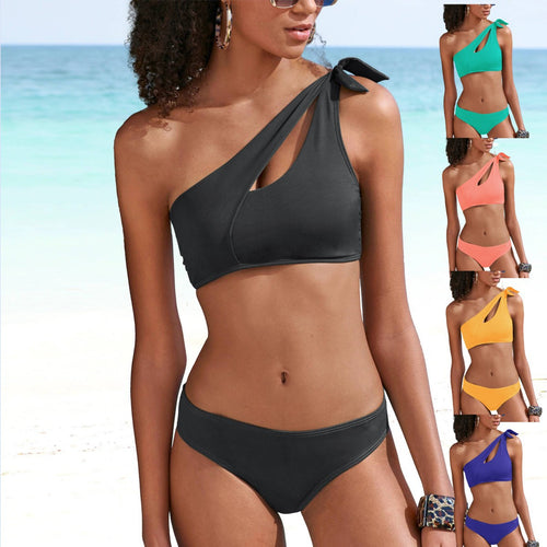 Damen asymmetrischer Bikini mit modischen Cut-Outs Echo Archiv
