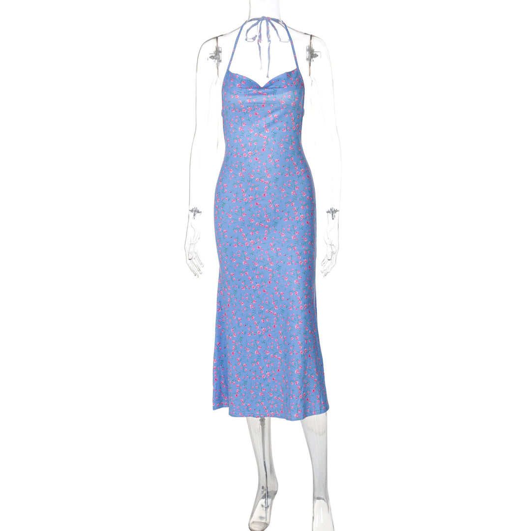 Damen Maxikleid mit eleganter Schnürung und floralem Muster Echo Archiv