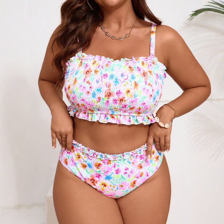 Damen Bikini-Set mit floralen Rüschendetails Echo Archiv