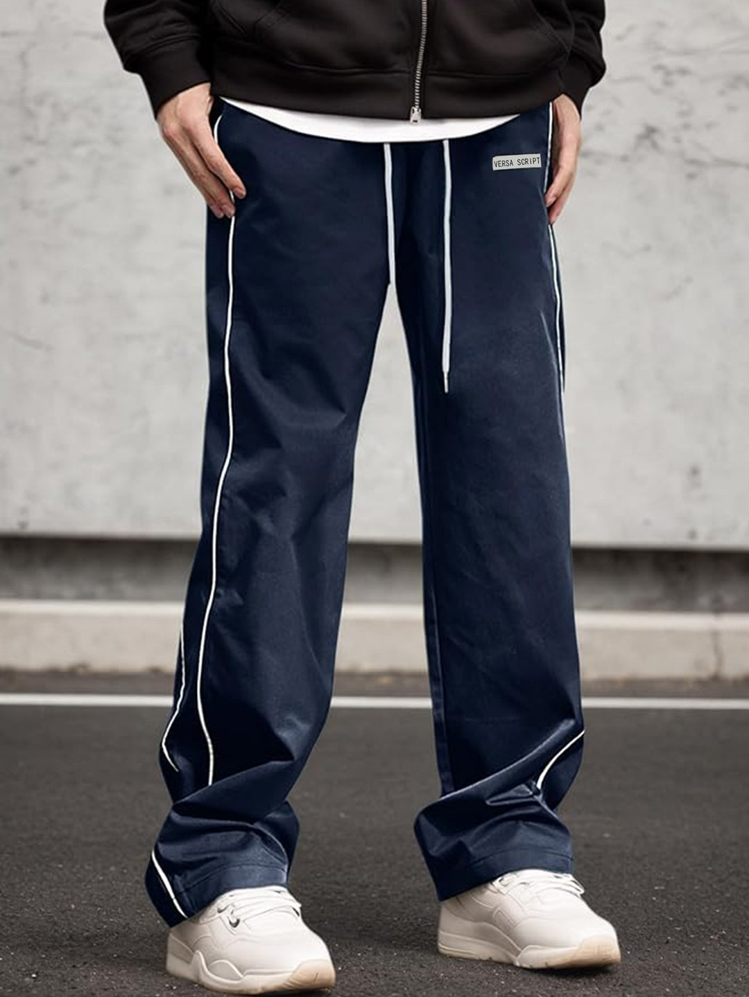 Herren Sportliche Freizeithose mit seitlichen Kontraststreifen Echo Archiv