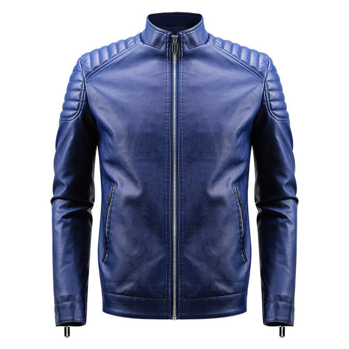 Herren Modische Kunstlederjacke mit strukturiertem Design Echo Archiv