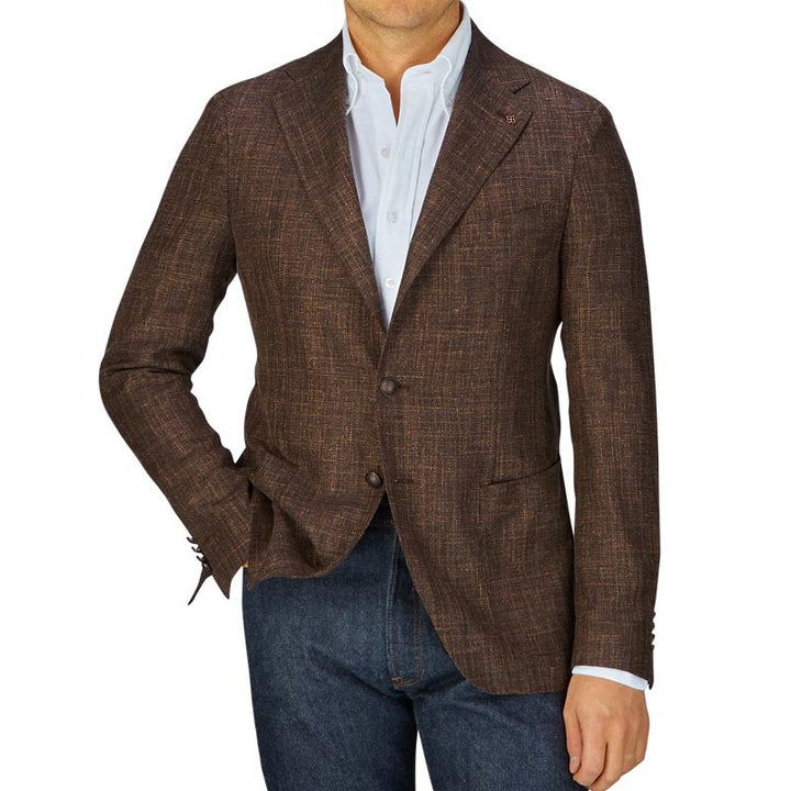 Herren strukturiertes Freizeitjackett mit eleganten Detailverarbeitungen Echoarchiv
