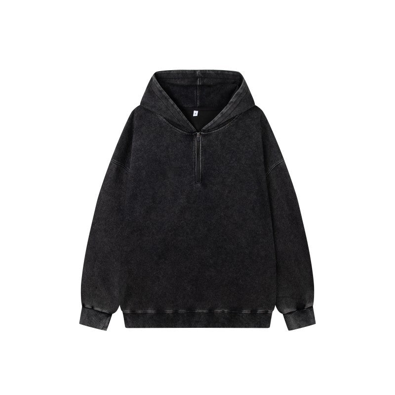 Damen Stilvolle Kapuzenpullover mit halbem Reißverschluss Echo Archiv