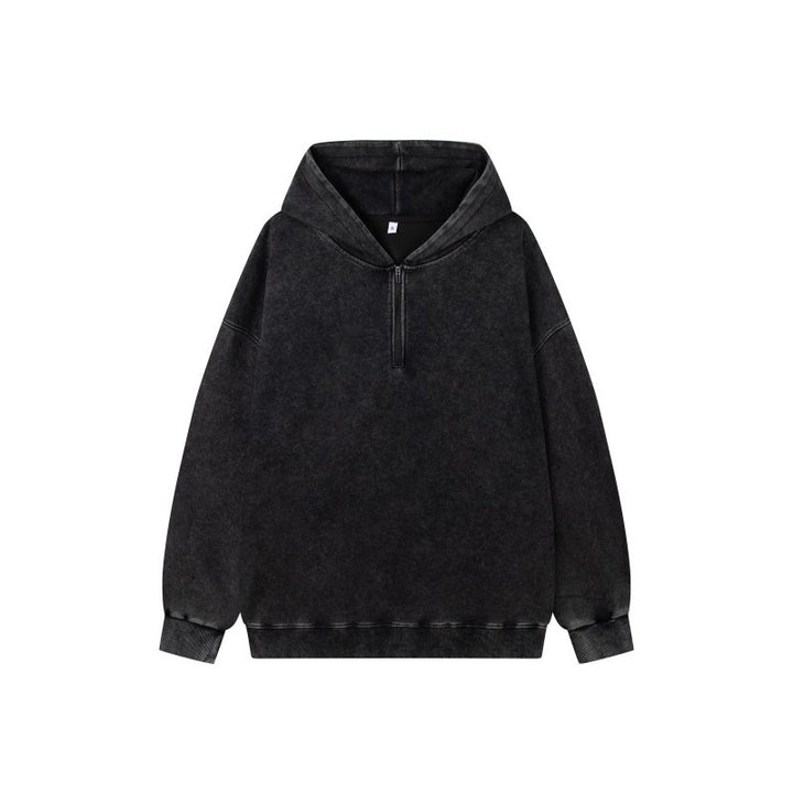 Damen Stilvolle Kapuzenpullover mit halbem Reißverschluss Echo Archiv