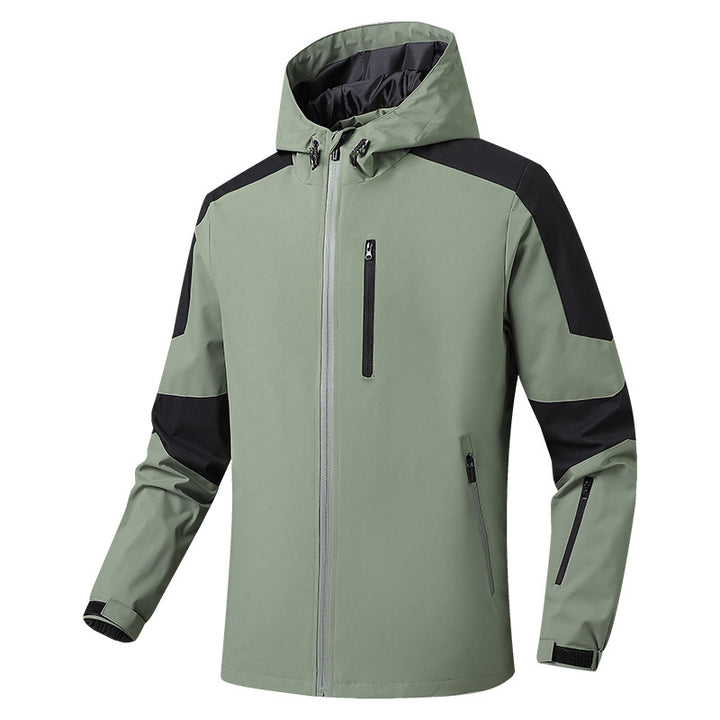 Herren Atmungsaktive Softshell-Trekkingjacke mit Kapuze und wasserdichter Membran – Taviero