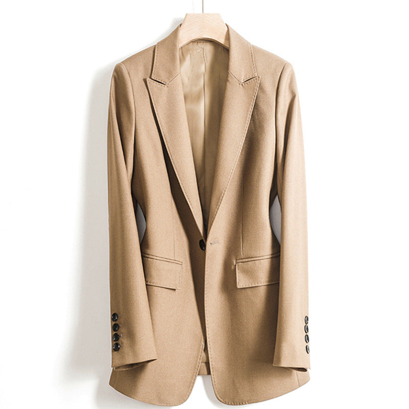 Damen Taillierter Einreihiger Blazer mit Ein-Knopf-Verschluss und Pattentaschen Echo Archiv