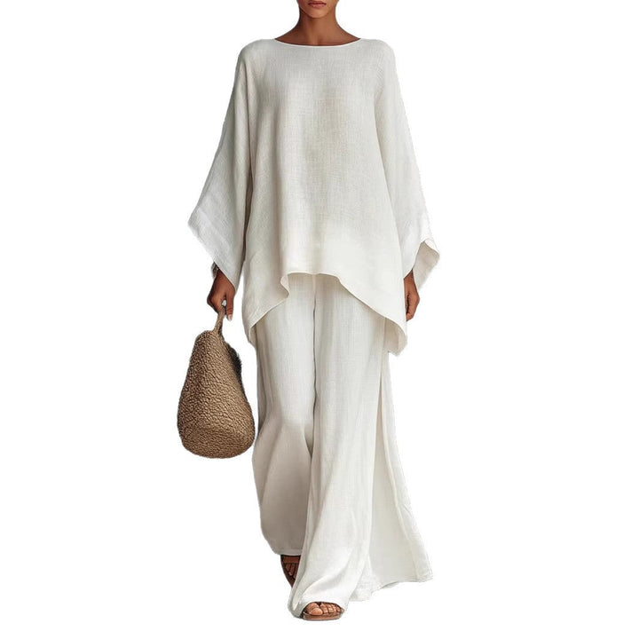 Damen luftiges Set aus weichem Stoff mit weitem Schnitt – Élanora