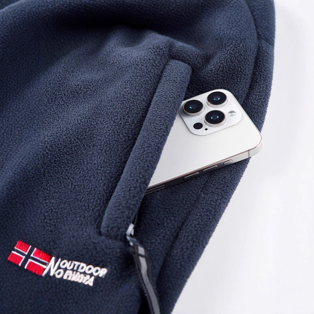 Herren Thermo‑Fleecehose mit hochfloriger Sherpa‑Innenfütterung und Reißverschlusstaschen – Sorevano