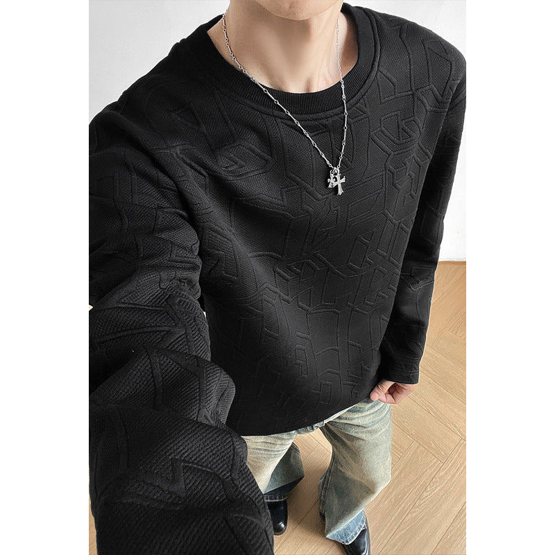 Stylische Herren sweatshirt mit strukturiertem Design Echo Archive