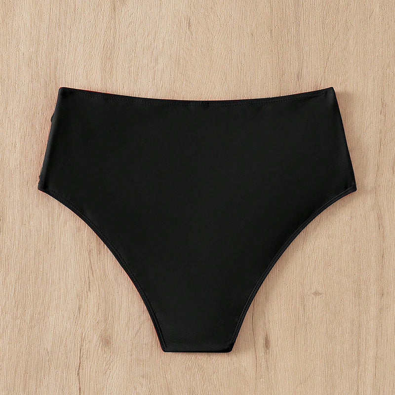 Damen Hohe Taille Bikinihose mit Rüschendesign Echo Archiv