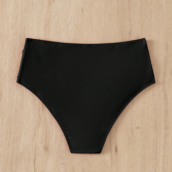 Damen Hohe Taille Bikinihose mit Rüschendesign Echo Archiv