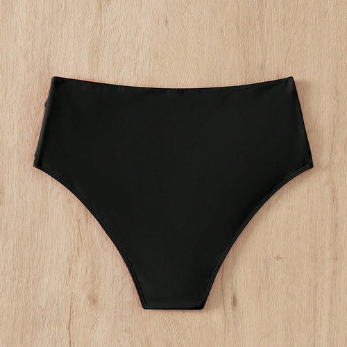 Damen Hohe Taille Bikinihose mit Rüschendesign Echo Archiv