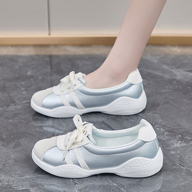 Damen Sneakers mit glanzvollem Obermaterial und atmungsaktivem Innenfutter Echo Archiv