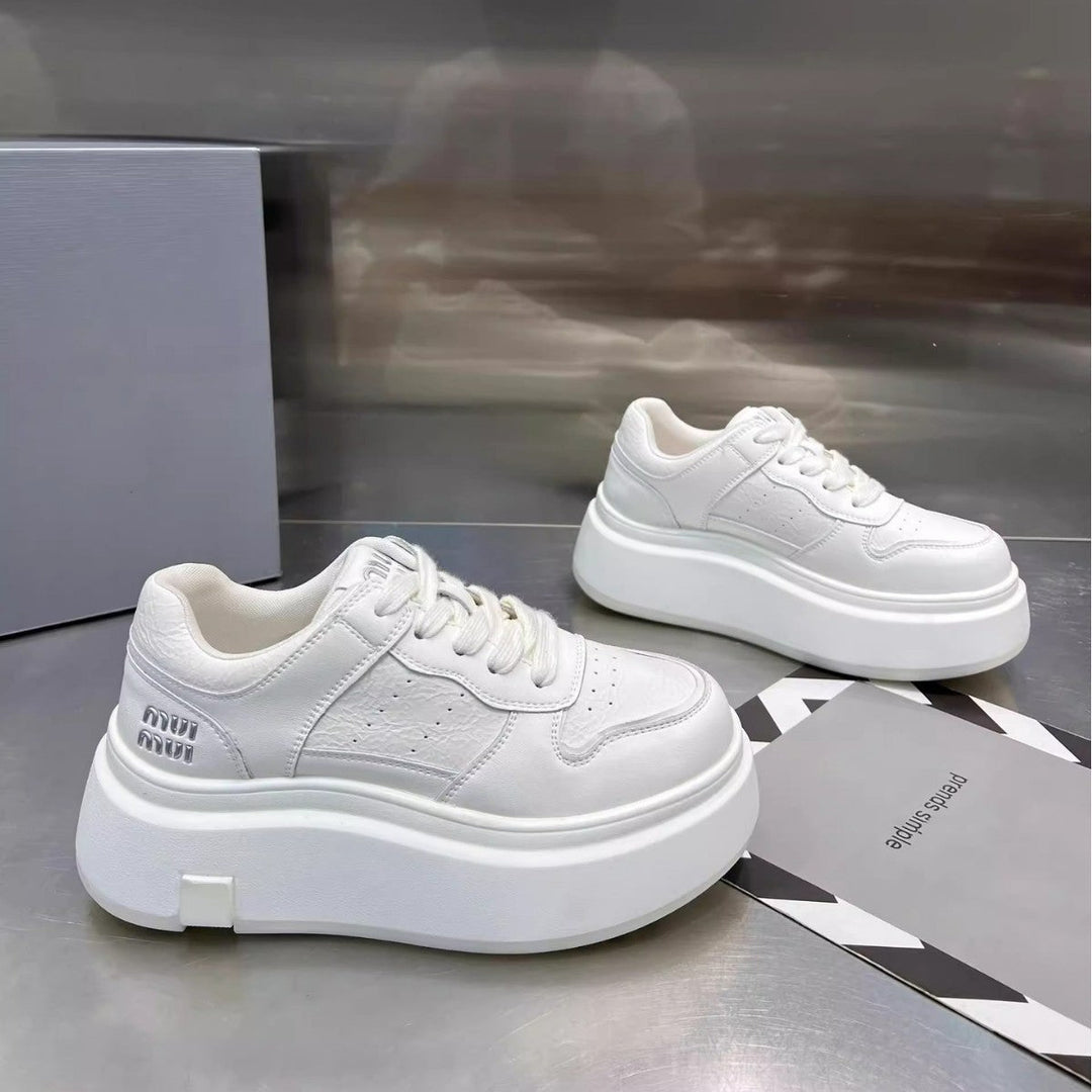 Damen Chunky Sneaker mit hoher Plattform und atmungsaktiver Obermaterialstruktur Echo Archiv