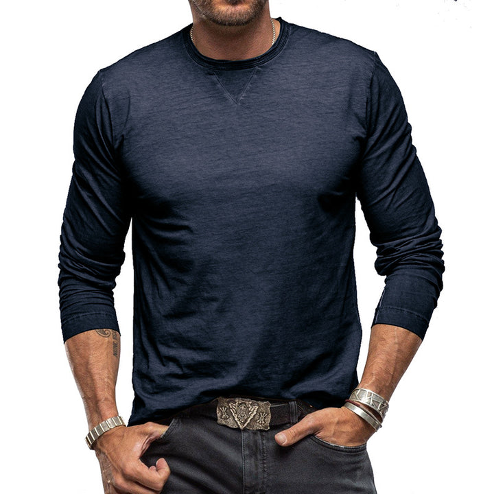 Herren Langarmshirt mit Rundhalsausschnitt und sportlichem Design Echoarchiv