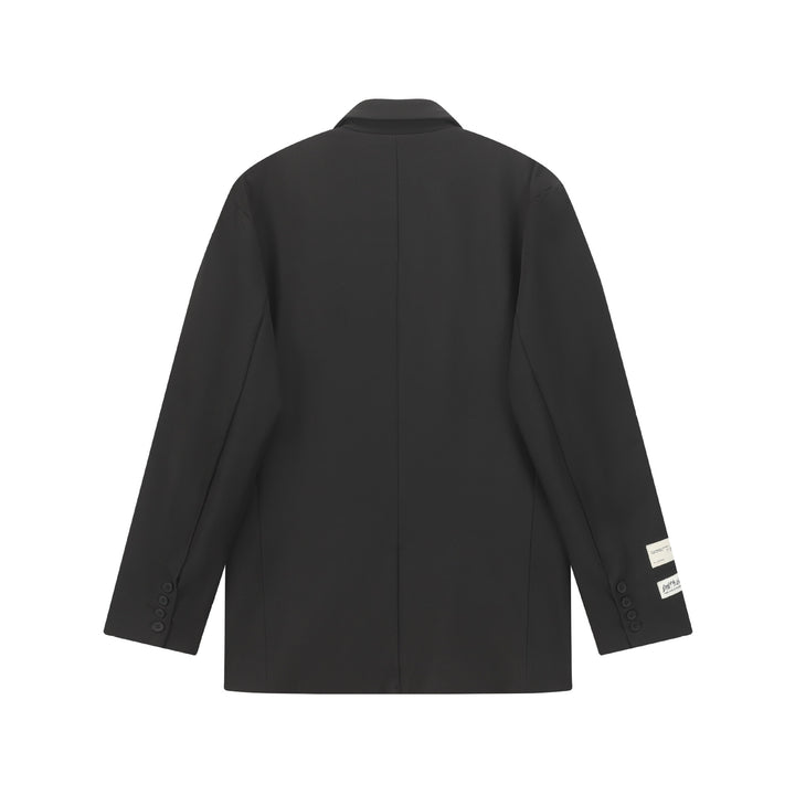 Damen Oversize Blazer mit Reverskragen, Zweiknopfleiste und Pattentaschen Echoarchiv