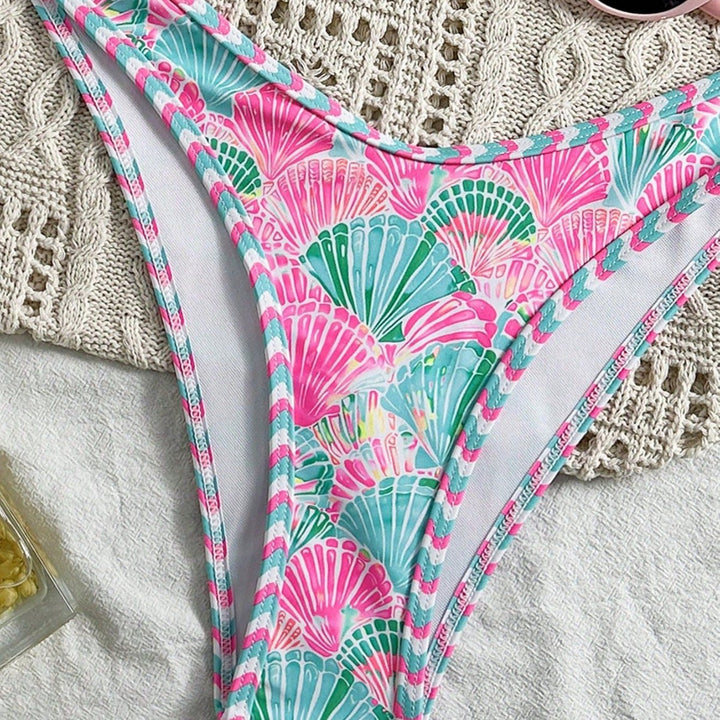 Damen Triangel-Bikini-Set mit trendy Muschel-Muster Echo Archiv