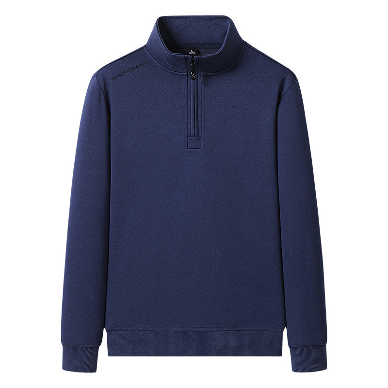 Herren Sportlicher Stehkragen Pullover Echo Archiv